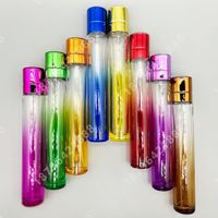 Flacon cylindrique vide de 30 ml pour huile essentielle, style arabe vintage, luxueux, recyclable, avec bouchon à vis, pour diffuseur à bâtonnets, gravure électrolytique