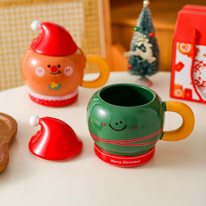 2025 New Design Creative <b>Christmas</b> <b>Gift</b> Mug, Ceramic Cartoon Cup, Nordic Couple Water Cup - Product Image 6