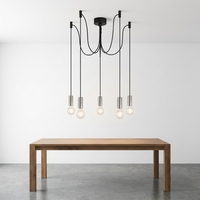 Lustre suspendu réglable en forme d'araignée pour plafond, idéal pour salon, salle à manger, loft