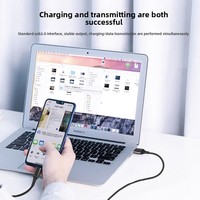 Kabel Data Micro USB ke Micro untuk Ponsel Android 60W Pengisian Cepat Selubung PVC Pelindung Anyaman Paduan Aluminium