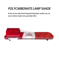 Feux stroboscopiques LED pour ambulance, rouge et blanc, feux de toit, prix d'usine, barre lumineuse d'avertissement LED avec haut-parleur Hron