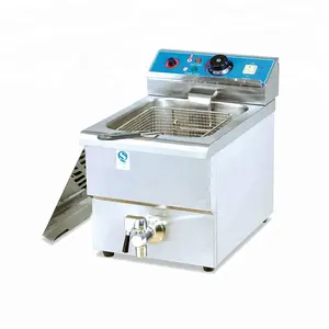 Automatic Basket Lift Electric Deep Fryer For Sale Food 1 Piece Stainless Steel Provided Fryer Fast Food Restaurant 6 Months