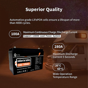 Batería Recargable <span class=keywords><strong>de</strong></span> Iones <span class=keywords><strong>de</strong></span> Sodio Solar <span class=keywords><strong>de</strong></span> 24V 50Ah 100Ah 200Ah 300Ah <span class=keywords><strong>para</strong></span> RV, Electrodomésticos, Almacenamiento y Carritos <span class=keywords><strong>de</strong></span> Golf - Product Image 6