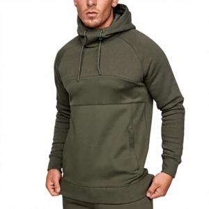 Sweat à capuche uni 100 % coton chaud d'hiver, veste décontractée à capuche pour hommes et femmes, avec logo brodé sur le devant, style streetwear épais - Product Image 1
