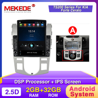 MEKEDE — autoradio Android 9, 2 go/32 go, 4 cœurs, IPS, GPS, WIFI, BT, DSP, lecteur DVD, Audio stéréo, avec commandes au volant, pour KIA belle, Cerato (2008-2012)