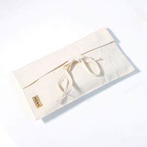 Sac de rangement en mousseline de coton naturel grand format avec rabat, personnalisable avec logo, écologique, durable, pour vêtements, couettes, cadeaux, anti-poussière - Product Image 2