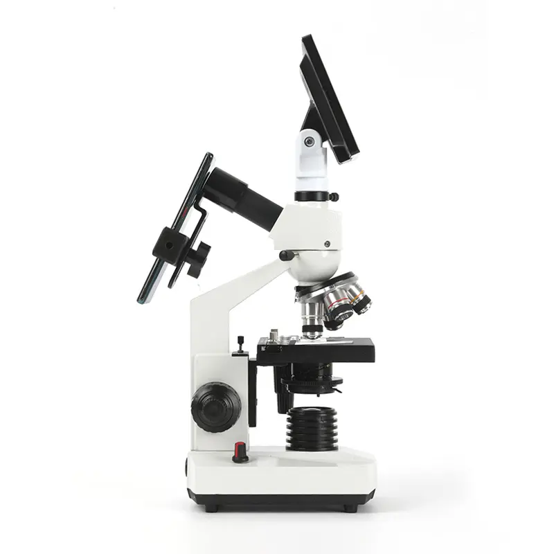 Microscópio eletrônico monocular com display Biologia experimentos científicos pesquisa celular microscópio eletrônico de varredura sem