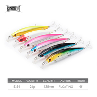 Leurre de pêche à la truite Kingdom Minnow Crankbaits 125 mm 23 g, leurres pour la pêche en eau salée, wobblers pour la pêche à la traîne, appât artificiel, faux poisson, prix OEM