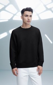 Camisetas de Manga Larga con Cuello Redondo para Hombre, Talla Grande <span class=keywords><strong>4XL</strong></span>, Ligeras, Lisas, Unisex, con Logotipo Bordado Personalizado - Product Image 3