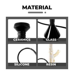 Biểu Tượng Tùy Chỉnh Sheesha AK 47 Shisha Hookah Đặt Sang Trọng Đầy Đủ Kim Cương Súng Phong Cách Kích Thước Lớn Shisha <span class=keywords><strong>E</strong></span> Hookah Cho Bar Và Nhà Đảng - Product Image 6