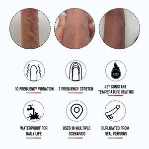 Dildo réaliste XXL en silicone liquide qui brille dans le noir pour hommes, pour un dildo alien de grande taille - Product Image 4