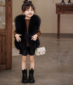 Gilet <span class=keywords><strong>rosa</strong></span> personalizzato per bambini in vera <span class=keywords><strong>pelliccia</strong></span> di volpe alla moda soffice <span class=keywords><strong>pelliccia</strong></span> per <span class=keywords><strong>bambina</strong></span> Gilet di <span class=keywords><strong>pelliccia</strong></span> per bambini - Product Image 5