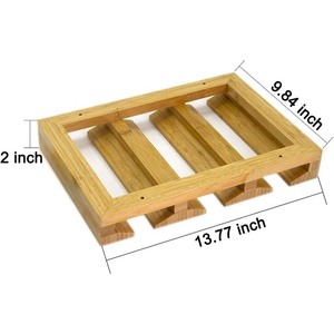 Soporte <span class=keywords><strong>de</strong></span> <span class=keywords><strong>madera</strong></span> para copas <span class=keywords><strong>de</strong></span> vino debajo del armario, estante para copas para el hogar, cocina, Bar, almacenamiento, estante elegante duradero para copas <span class=keywords><strong>de</strong></span> vino - Product Image 3