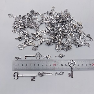 125pcs hỗn hợp cổ phong cách đồng thau Mặt dây chuyền bộ xương cổ điển Bộ Chìa Khóa quyến rũ cho tự làm đồ trang sức làm đám cưới bên ủng hộ - Product Image 4