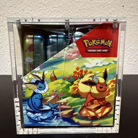 Vente en gros Vitrine en acrylique transparent pour Pokemoned Mini Tin 8/10 Étain TCG Protecteur en acrylique Mini Boîte de présentation