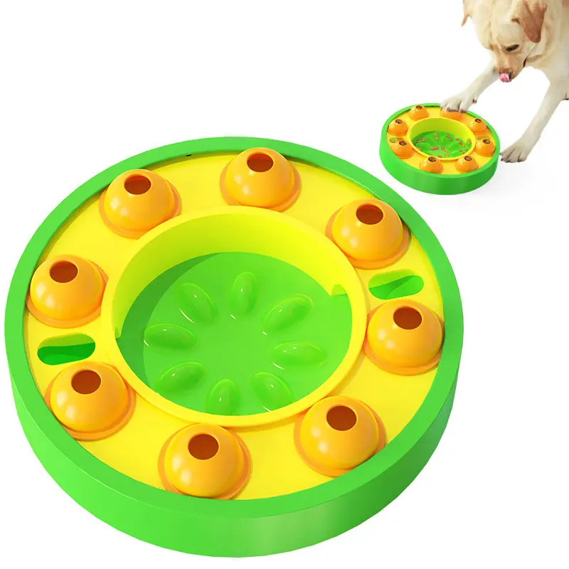 2023 nuevo perro comer lento cachorro inteligente interactivo tratar Twister juego placa rompecabezas juguetes para gatos y perros