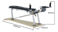 Appareil de Pilates de Luxe avec Cadre en Bois d'Érable et Chêne, Tour à Poulies pour Entraînement Pilates