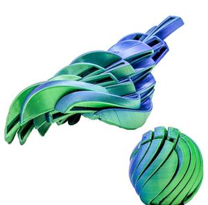 Jouet en plastique souple en forme de boule de slime, imprimé en 3D, décompression, déformation, nouveauté, jouet anti-stress, vente en gros - Product Image 4