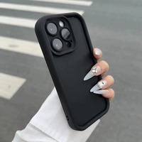Coque de téléphone en silicone liquide souple pour iPhone 11 12 13 14 15 Pro Max Plus XS X XR, protection antichoc, coque arrière