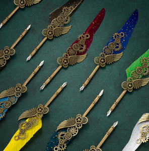 Set Penna Calligrafica con Piuma Xinyiart e Inchiostro, Penna Antica Ricaricabile per Scrittura, Disegno e Firme - Product Image 5