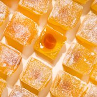 Fabrikant Groothandel Gummy Fruit Zacht Snoep Gemeenschapsgroep Kopen Casual Snacks Perenpasta Bedekt Met Een Fruitige Smaak