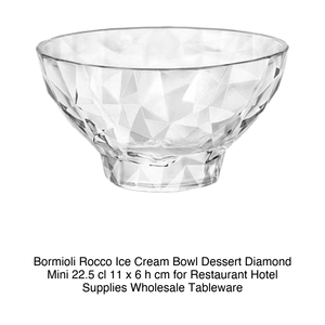 Bol à glace Bormioli Rocco Dessert Diamond Mini 22,5 cl 11 x 6 h cm pour restaurants, hôtels, fournitures en gros, vaisselle - Product Image 2