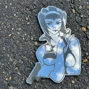 Miroir mural en acrylique personnalisé en forme d'<span class=keywords><strong>anime</strong></span> <span class=keywords><strong>Cowboy</strong></span> <span class=keywords><strong>Bebop</strong></span> avec panneau en PVC, motif irrégulier, pour décoration de chambre, vente en gros - Product Image 2