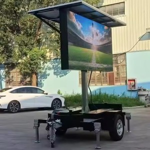 HW4S Solar betriebener mobiler LED-Bildschirm anhänger Außenwerbung Werbetafel mit LED-Anzeige mit hoher Sichtbarkeit - Product Image 6