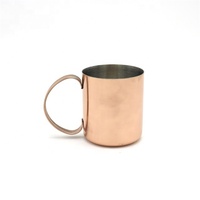 16oz Food Safe Handcraft Moscow Mule Brass Copper Rose Gold Plated Coffee Beer Cocktail Vodka Mint Julep Ginger Tea Mug Cup