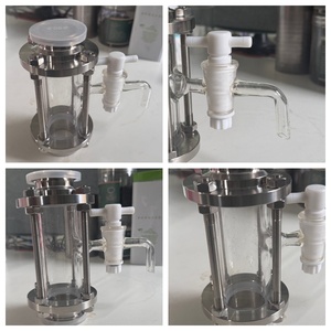 Vanne <span class=keywords><strong>de</strong></span> visualisation hygiénique à trois voies avec vanne d'échantillonnage, en acier inoxydable 304/316L, tube droit, séparateur d'huiles essentielles - Product Image 4