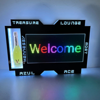 Panneau d'affichage LED à défilement programmable par application Panneau d'affichage VIP Glorificateur de bouteille de champagne Présentateur pour discothèque