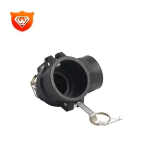 Black quality material elbow inner connector and hose tail CAM lock connector type f camlock