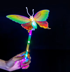 <b>Led</b> Butterfly Stick Wholesale New Colorful Luminous Butterfly Magic <b>Star</b> Fairy Wand <b>Light</b> Stick Toy Handheld Flashing Kids Gifts - Product Image 5