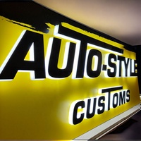 Panneaux publicitaires LED personnalisés pour concessionnaires automobiles, éclairage extérieur, signalisation LED IP65, enseignes extérieures pour magasins