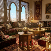 Brûleur d'encens en marbre travertin de luxe, pierre naturelle, brûleur de bakhoor, décoration d'intérieur arabe, Mubkhar