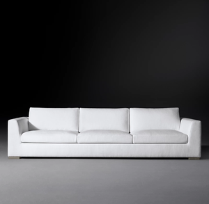 Ensemble <span class=keywords><strong>de</strong></span> canapés Rhoohill personnalisé en <span class=keywords><strong>tissu</strong></span> <span class=keywords><strong>de</strong></span> lin blanc <span class=keywords><strong>de</strong></span> luxe, style rétro, pour salon, villa, meubles <span class=keywords><strong>de</strong></span> salon - Product Image 4