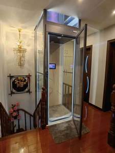 आधुनिक pvc ac हाइड्रोलिक लिफ्ट अंतरिक्ष-बचत मंजिल सीढ़ी लिफ्ट डिजाइन घर आउटडोर गियरबॉक्स आसान से संचालित विला - Product Image 5