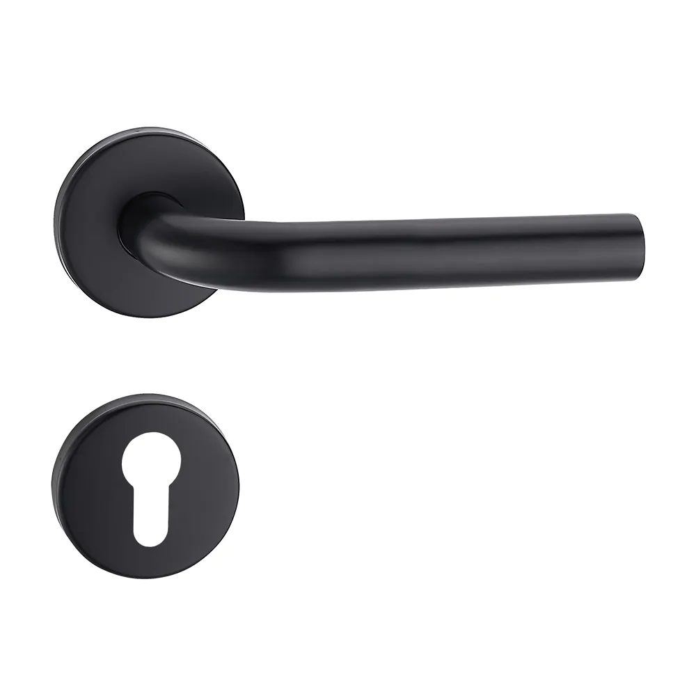 Made China Superior Quality SS Black Matte Modern Lever Door Handle Lock Door Handle