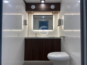 Remorques de douche et de salle de bain portables insonorisées en acier de haute qualité pour événements - Product Image 4