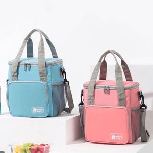 Sac isotherme de pique-nique de haute qualité avec bandoulière, imperméable, doublure en PEVA, sacs à lunch isolés, sac de transport alimentaire en gros - Product Image 6