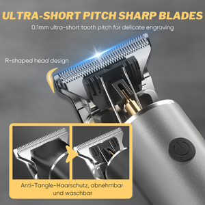 Máquina Cortadora de Pelo Profesional Inalámbrica Recargable por USB, Cortadora de Pelo de Bajo Ruido y Alta Potencia - Product Image 3