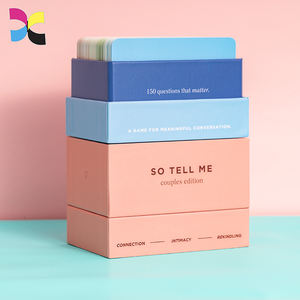 Juego <span class=keywords><strong>de</strong></span> cartas <span class=keywords><strong>de</strong></span> afirmación impreso personalizado ecológico para parejas o amigos, tarjeta <span class=keywords><strong>de</strong></span> preguntas - Product Image 3