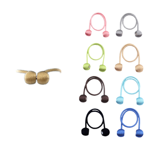 Attaches de rideaux magnétiques minimalistes modernes, 2 pièces, <span class=keywords><strong>cordons</strong></span> torsadés épais en plastique, accessoires écologiques pour aménager <span class=keywords><strong>les</strong></span> espaces de vie - Product Image 2