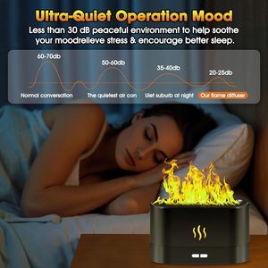 Humidificateur à flamme, diffuseur d'arômes volcanique, humidification de l'air, diffuseur d'arômes, humidificateur de chambre à coucher, purificateur d'air pour la maison - Product Image 5