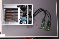Station d'extension 4 GPU prenant en charge 4 cartes de calcul CMP 170HX 8 Go, boîtier d'extension externe pour GPU de serveur, vente en gros