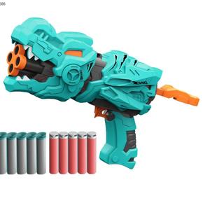 Juego <span class=keywords><strong>de</strong></span> Disparos para Niños, Pistola <span class=keywords><strong>de</strong></span> Juguete <span class=keywords><strong>de</strong></span> Bala <span class=keywords><strong>de</strong></span> Plástico <span class=keywords><strong>de</strong></span> Dinosaurio, Pistola <span class=keywords><strong>de</strong></span> Aire Suave con Balas - Product Image 1