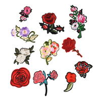 Patchs brodés personnalisés, fil doré métallique, applique florale à coudre ou thermocollante pour vêtements, robes, jeans, sacs