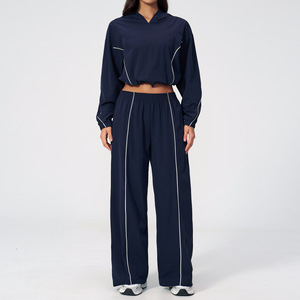 <strong>Women</strong> Outdoor Sun-Protection <strong>Sports</strong> Clothes Suit Hooded Jacket &amp; Wide-Leg <strong>Trousers</strong> Climb Cycling Wear Fitness Yoga Suit - Product Image 4