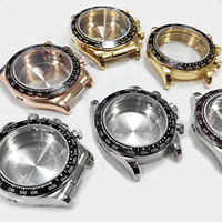 Kit d'accessoires pour montre avec boîtier de 40 mm, nouveau style pour les montres à mouvement 7750, anneau en céramique à bords en acier, boîtier de montre