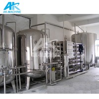 Qualité De l'eau Excellente En Acier Inoxydable Machines De Traitement De L'eau Pour 2-10TPH Minéral Petit Système De Traitement De L'eau